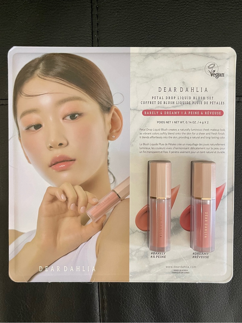 NEW DEAR DAHLIA PETAL DROP LIQUID BLUSH SET of 2 (Barely + Dreamy) 4 g Each